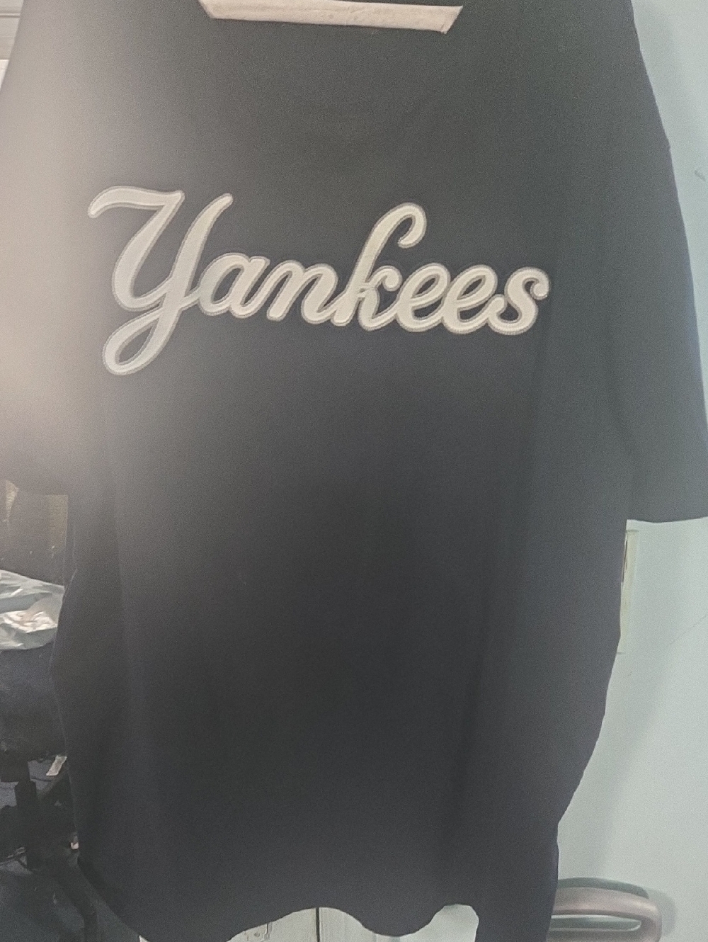 Yankees Script Short Sleeve Tee - Black
